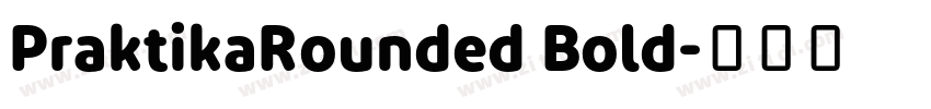 PraktikaRounded Bold字体转换